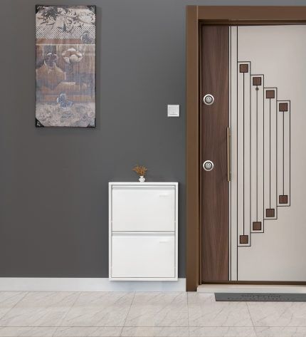 Medikaltec 2’li Metal Ayakkabılık (Beyaz) | Kolay Kurulum, Dayanıklı Yapı