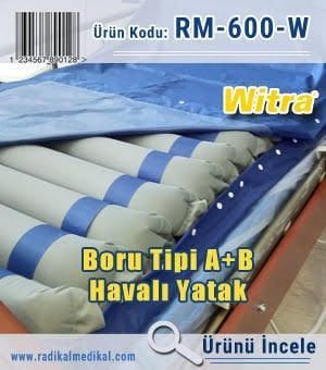 A+B Boru Tipli Yatak HAVALI YATAĞIN MOTO - Medikaltec A+B Boru Tipli Yatak Medikaltec7350 - Görsel 1 (Ön görünüm)