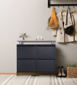 Medikaltec 2+2 Metal Ayakkabılık (Antrasit) | Fonksiyonel ve Estetik Görünüm