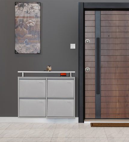 Medikaltec 2+2 Metal Ayakkabılık (Gri) | Kolay Kurulum, Dayanıklı Yapı