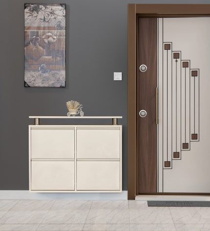 Medikaltec 2+2 Metal Ayakkabılık (Krem) | Göz Alıcı Tasarım ve Pratiklik