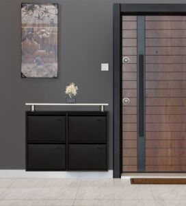 Medikaltec 2+2 Metal Ayakkabılık (Siyah) | Dar Alanlar İçin Akıllı Çözüm