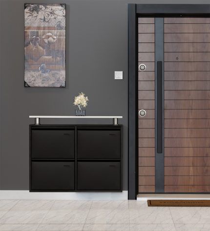 Medikaltec 2+2 Metal Ayakkabılık (Siyah) | Dar Alanlar İçin Akıllı Çözüm