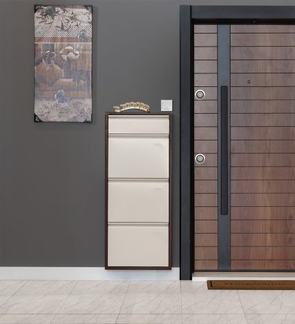 Medikaltec 3’lü Ekstra Metal Ayakkabılık (Kahve-Krem) | Modern Tasarım ve Geniş İç Hacim