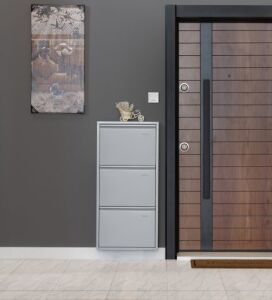 Medikaltec 3’lü Metal Ayakkabılık (Gri) | Kullanışlı, Sağlam ve Şık