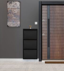 Medikaltec 3’lü Metal Ayakkabılık (Siyah) | Fonksiyonel ve Estetik Görünüm