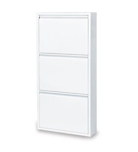 Medikaltec 3’lü Metal Ayakkabılık Geniş Beyaz | Dar Alanlar İçin Akıllı Çözüm