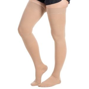 Medikaltec Ccl2 Diz Üstü Burnu Kapalı Varis Çorabı (Bej) NO:3