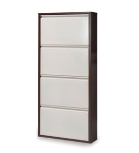 Medikaltec 4’lü Metal Ayakkabılık Geniş Kahve-Krem | Kullanışlı, Sağlam ve Şık