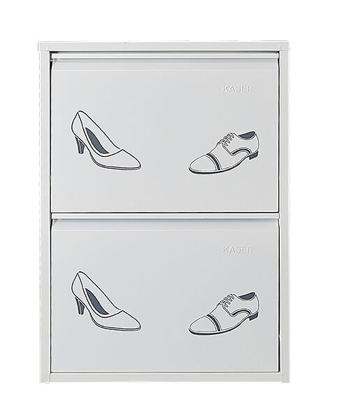 Medikaltec 2’li Metal Ayakkabılık (Beyaz-Ayakkabı) | Şık Görünüm ve Geniş Depolama