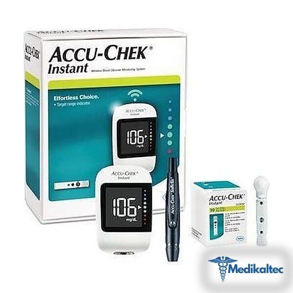Medikaltec Accu-Chek Instant Şeker Ölcüm Cihazı + 50 Adet Instant Çubuğu Medikaltec863 - Görsel 1 (Ön görünüm)