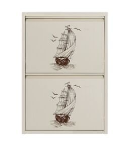 Medikaltec 2’li Metal Ayakkabılık (Krem-Gemi) | Dar Alanlar İçin Akıllı Çözüm