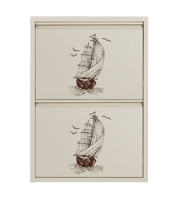 Medikaltec 2’li Metal Ayakkabılık (Krem-Gemi) | Dar Alanlar İçin Akıllı Çözüm