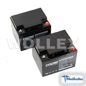 Medikaltec 12V 40Ah Deep Cycle Akü 2 Adet Akülü Tekerlekli Sandalye Yedek Parça - Görsel 1