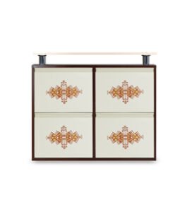 Medikaltec 2+2 Metal Ayakkabılık (Kahve-Krem-Kilim) | Kullanışlı, Sağlam ve Şık