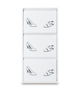 Medikaltec 3’lü Metal Ayakkabılık (Beyaz-Ayakkabı) | Ev ve Ofisler İçin Uygun Seçim