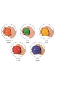 Medikaltec Topu Set,Dikenli El Egzersiz  - Medikaltec Topu Set,Dikenli El Egzersiz Topu5 Lİ Spikiy Masaj