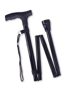 Siyan Katlanır Baston - Medikaltec Siyan Katlanır Baston