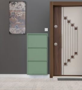 Medikaltec 3’lü Metal Ayakkabılık (Yeşil) | Göz Alıcı Tasarım ve Pratiklik