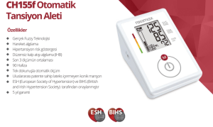 Medikaltec CH155f Üst Kol Tipi Otomatik Tansiyon Aleti 2 Yıl Garantili Medikaltec4909 - Görsel 2 (Ön görünüm)