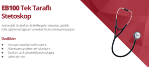 Medikaltec EB100 Tek taraflı Stetoskop Medikaltec4915 - Görsel 2 (Ön görünüm)