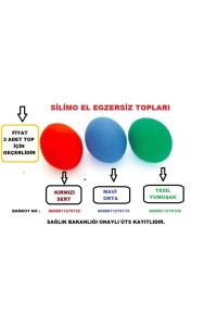 Medikaltec Fizik Tedavi El Çalıştırma Güçlendirme Egzesiz Topu 3'lü