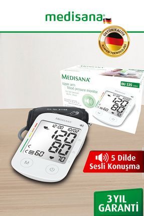 Medikaltec Pilli Geniş Ekran Türkçe Arapça Ingilizce Almanca Rusça Konuşan Kol Tipi Dijital Tansiyon Aleti Dij