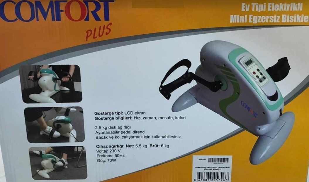 Comfort Plus Ev Tipi Elektrikli Mini Egz - Medikaltec Ev Tipi Elektrikli Mini Egzersiz Bisikleti - Görsel 1
