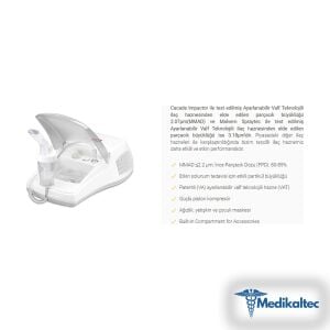 Medikaltec Nebulizatör Maskesi ve Seti Buhar İlaç Nebulizatör Cihazı Medikaltec4929 - Görsel 1 (Ön görünüm)