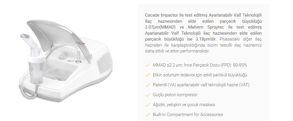 Medikaltec  Nebulizatör Maskesi ve Seti Buhar İlaç Nebulizatör Cihazı