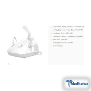 Medikaltec NE100 Buhar İlaç Nebulizatör Cihazı Medikaltec4931 - Görsel 3 (Ön görünüm)