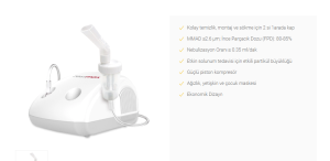 Medikaltec NE100 Buhar İlaç Nebulizatör Cihazı Medikaltec4931 - Görsel 3 (Ön görünüm)