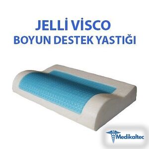 n Yastığı Özel dizaynı sayesinde boynunu - Medikaltec Visko Jelli Boyun Yastığı Medikaltec6224 - Görsel 1 (Ön görünüm)