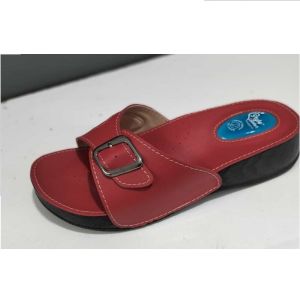 Hallux Valguslu Terlik KırmızıTopuk Dike - Medikaltec Hallux Valguslu Terlik Kırmızı