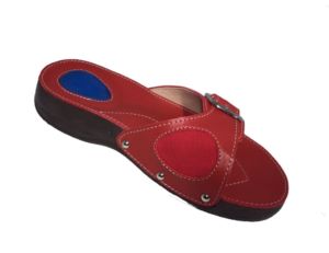 Hallux Valguslu Terlik KırmızıTopuk Dike - Medikaltec Hallux Valguslu Terlik Kırmızı