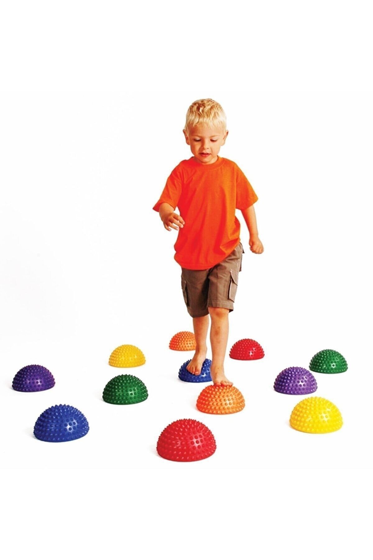 Medikaltec Duyu Denge Nehir Taşlarıdikenli Duyusal Denge Yarım Top6 Lı Set