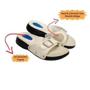 Topuk Dikeni Terliği Krem 36 NUMARATopuk - Medikaltec Topuk Dikeni Terliği Krem NUMARA