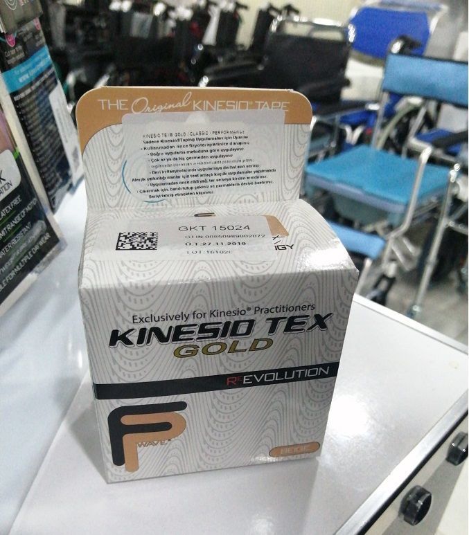 Kinesio Tex Gold Tape Kinesilogy SiyahKi - Medikaltec Kinesio Tex Gold Tape Kinesilogy Siyah Medikaltec9628 - Görsel 1 (Ön…