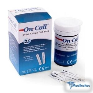 Medikaltec On Call Gk Dual Keton Ölçüm Stribi 50 Test Medikaltec1970 - Görsel 1 (Ön görünüm)