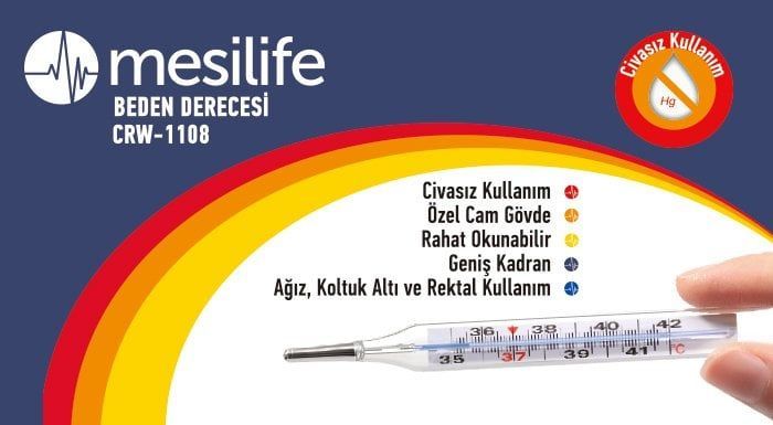 Mesilife – CRW1108 Civa İçermeyen Ateş Ö - Medikaltec – Civa İçermeyen Ateş Ölçer Medikaltec7523 - Görsel 1 (Ön görünüm)