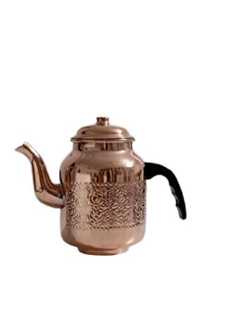 Bakır Demlik Özel El İşlemeli Çaydanlık
