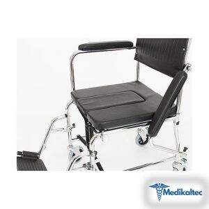 Lazımlıklı Hasta Sandalyesi Tekerlekli S - Medikaltec Lazımlıklı Hasta Sandalyesi Medikaltec7533 - Görsel 2 (Ön görünüm)
