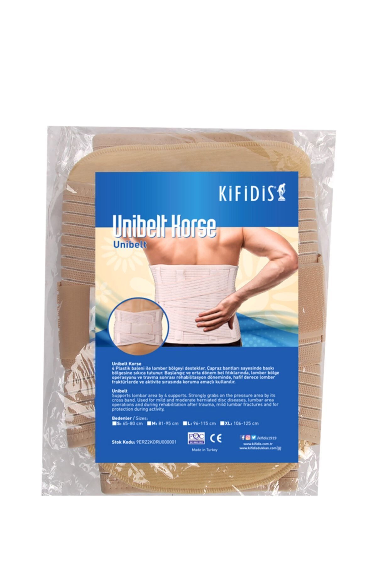 Medikaltec Hafif Unibelt Korse Medikaltec2984 - Görsel 1 (Ön görünüm)