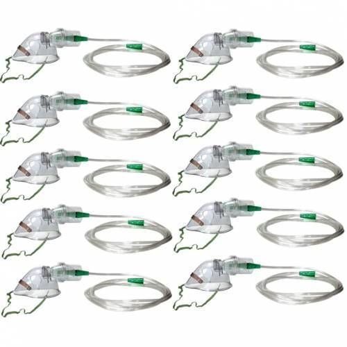 Nebulizatör Maske Seti 10 Adet yetişkin - Medikaltec Nebulizatör Maske Seti Adet Medikaltec7535 - Görsel 1 (Ön görünüm)
