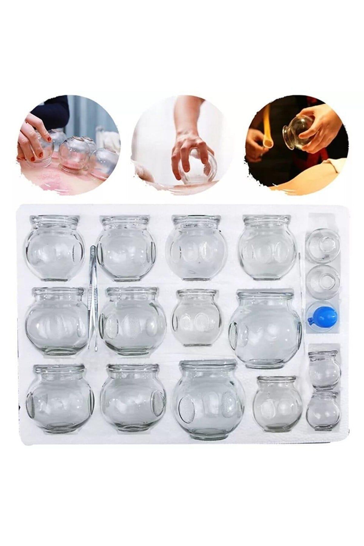 Medikaltec Cam Masaj Kupa Seti 16 Adet 4 Pcs  3
