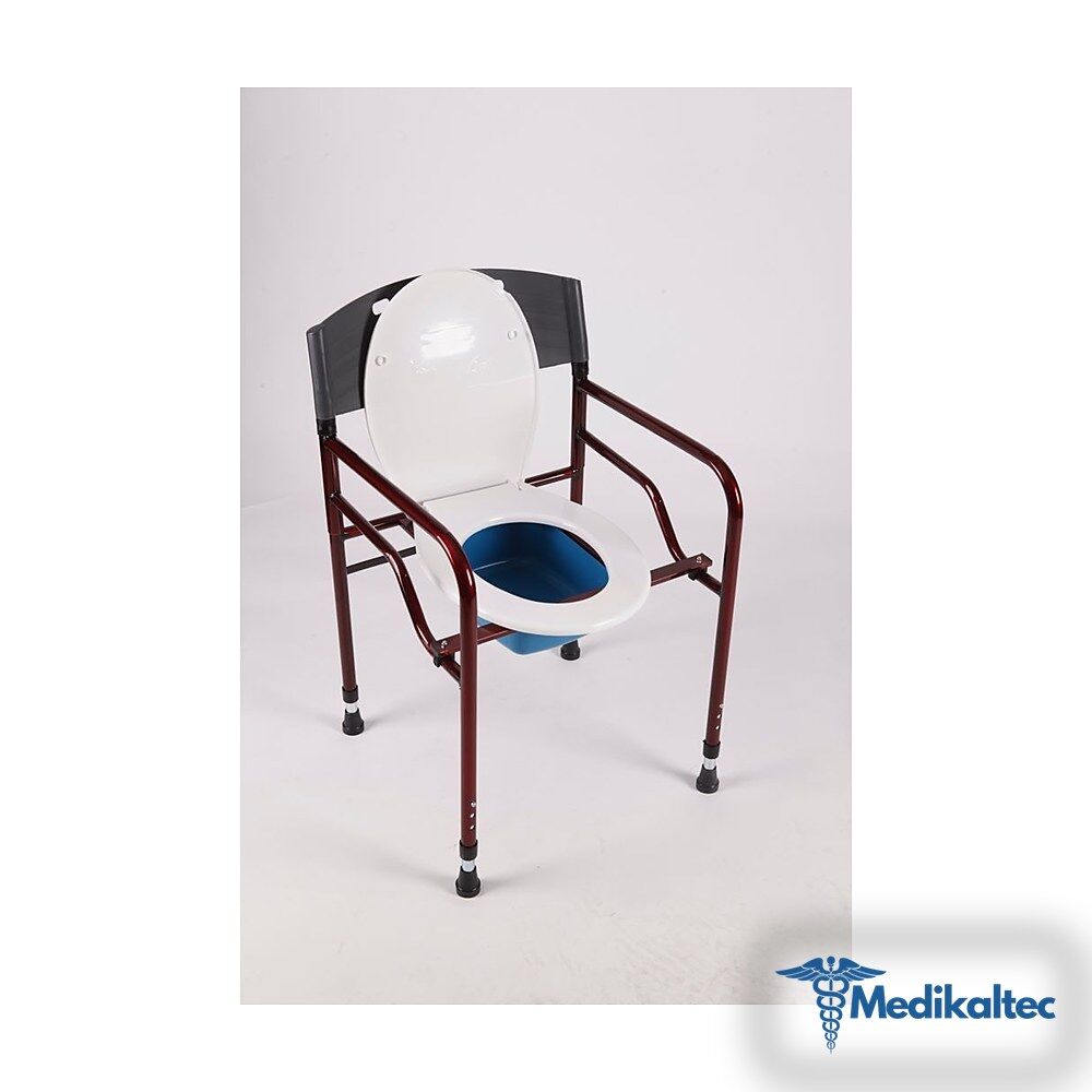 Hasta Sandalyesi Lazımlıklı hasta sandal - Medikaltec Hasta Sandalyesi Lazımlıklı Medikaltec7538 - Görsel 1 (Ön görünüm)
