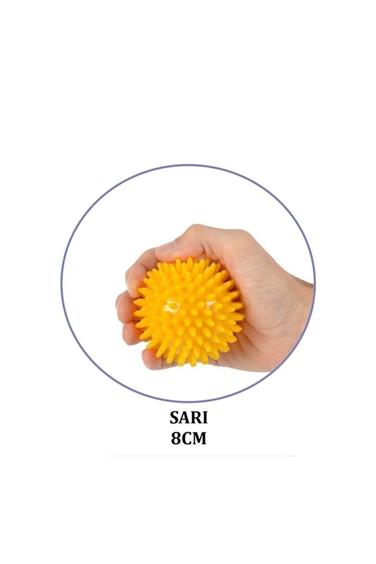 Medikaltec El Egzersiz Masaj Ve Duyu Topu, Yumuşak Dikenli Top Sarı Renk 8 Cm Medikaltec2993 - Görsel 1 (Ön görünüm)