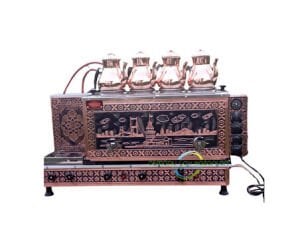 4 Gözlü Bakır Çay Kazanı Semaver çay makinesi