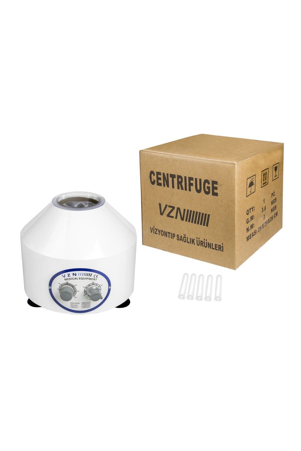 Medikaltec Santrifüj Cihazı 6 Tüplü Medikaltec3994 - Görsel 1 (Ön görünüm)