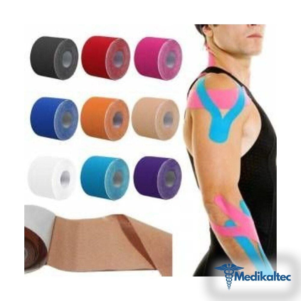 Medikaltec Ağrı Bandı - Kinesio Bant - Sporcu Bandı - Ağrı Bandı 5cmx5m Medikaltec3996 - Görsel 1 (Ön görünüm)
